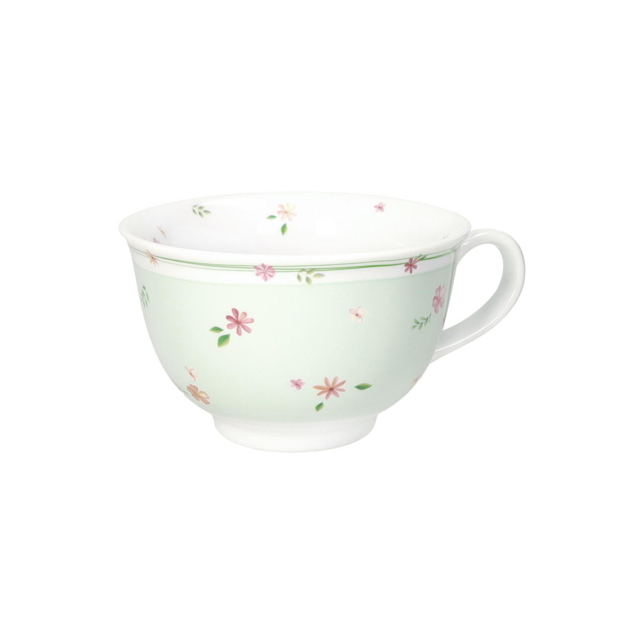 Cana mic dejun, Polline Green, Brandani, D14.5x9 cm, 600 ml, portelan - imagine 3